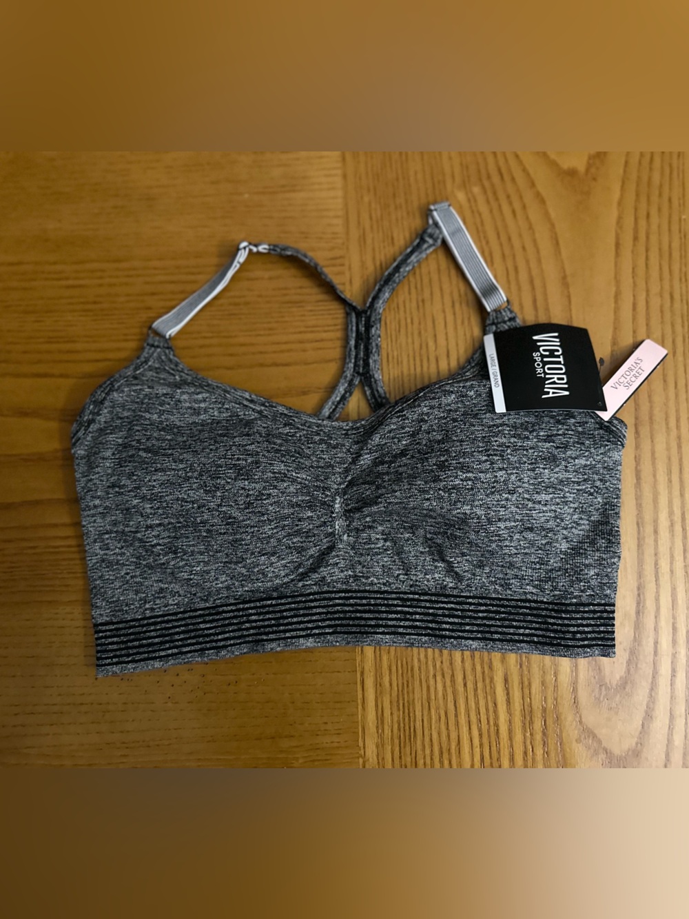 NWT Victoria's Secret Victoria SPORT Sports Bra LARGE Gray